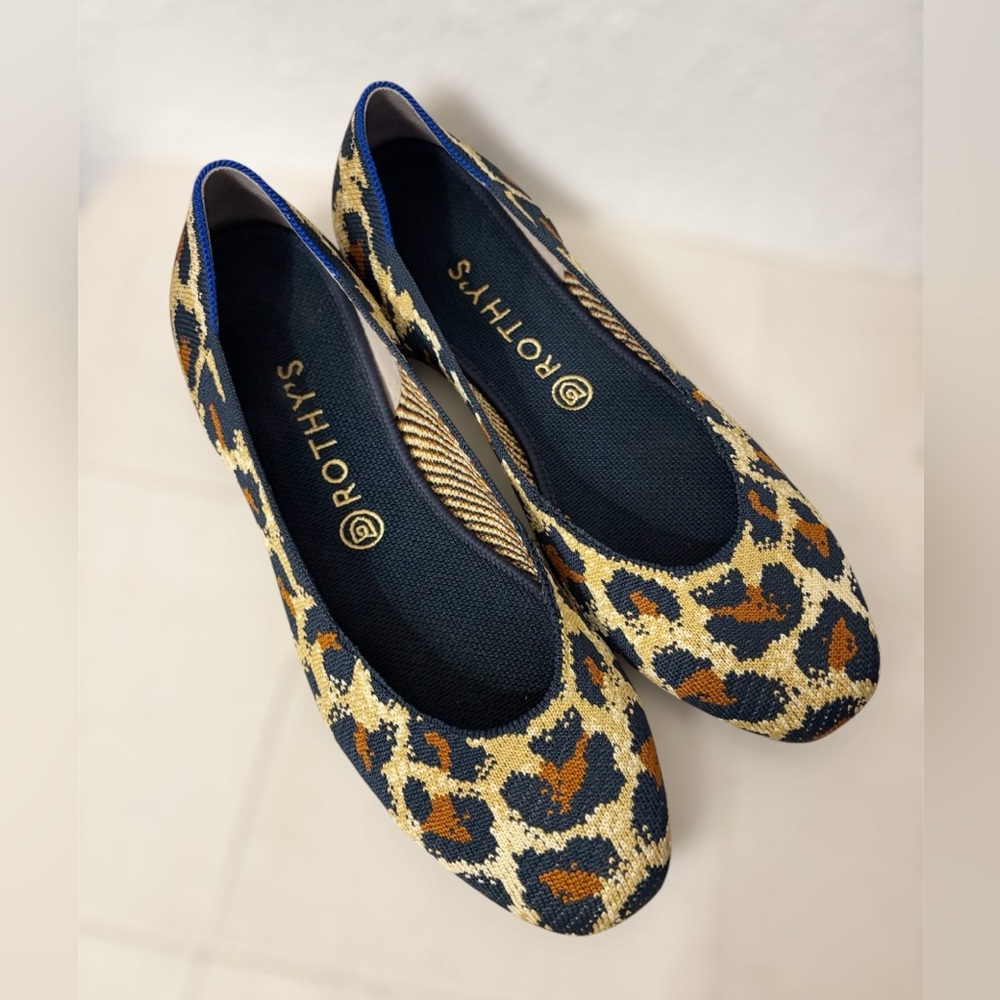 Rothy’s the square big cat textile comfort slip on flat size 11